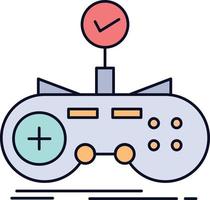 controleren controleur spel gamepad gaming vlak kleur icoon vector