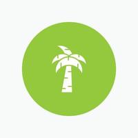 palm boom Brazilië wit glyph icoon vector