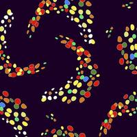 patroon naadloos heks vallend confetti. achtergrond feestelijk kleurrijk. vector