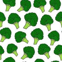 naadloos patroon met broccoli. vector