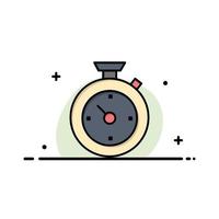 kompas timer tijd hotel bedrijf logo sjabloon vlak kleur vector