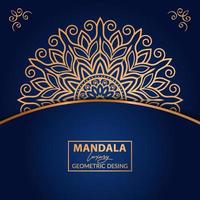 luxe arabesk mandala achtergrond met gouden elementen. Arabisch Islamitisch oosten- stijl, Ramadan stijl decoratief mandala. mandala voor afdrukken, vector