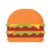 hamburger snel voedsel icoon clip art vector illustratie