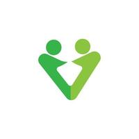logo voor gemeenschapszorg vector