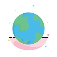 aarde wereldbol wereld aardrijkskunde ontdekking vlak kleur icoon vector