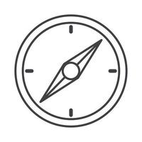 kompas roos navigatie positie uitrusting lijn ontwerp icoon vector