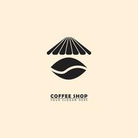 vector koffie winkel logo icoon