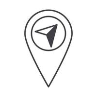 kompas roos navigatie plaats pin bestemming cartografie uitrusting lijn ontwerp icoon vector