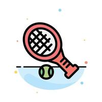 bal racket tennis sport abstract vlak kleur icoon sjabloon vector