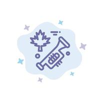 Canada spreker lofzang blauw icoon Aan abstract wolk achtergrond vector