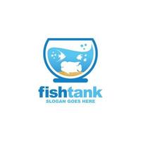 vis tank logo ontwerp vector