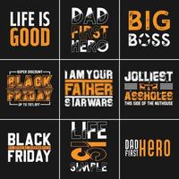 modern professioneel en schoon t-shirt ontwerp bundels vector sjabloon