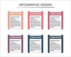 infographic bedrijf ontwerp ideeën presentatie achtergrond vector