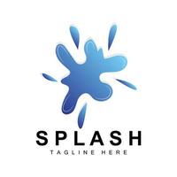 plons logo, water Golf icoon, bubbel vector, water logo kunst, sjabloon illustratie vector