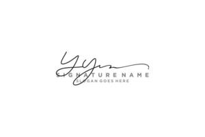 eerste yy brief handtekening logo sjabloon elegant ontwerp logo teken symbool sjabloon vector icoon