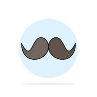 snor hipster movember mannetje mannen vlak kleur icoon vector