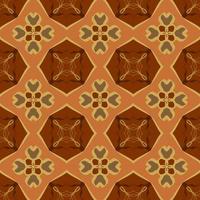 bruin meetkundig naadloos patroon met tribal vorm geven aan. patroon ontworpen in ikat, azteeks, marokkaans, Thais, luxe Arabisch stijl. ideaal voor kleding stof kledingstuk, keramiek, behang. vector tekening patroon