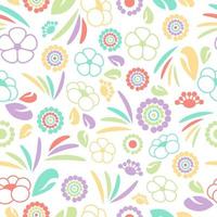 abstract naadloos achtergrond bloemen pastel patronen, vector illustratie.