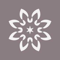 abstract elegant bloem logo, icoon vector ontwerp sjabloon