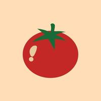 geïsoleerd vers tomaat vector illustratie. types van groenten dat bevatten vitamines en voedingsstoffen voor lichaam Gezondheid
