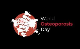 wereld osteoporose gedenkteken dag vector illustratie