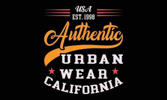 Californië authentiek t-shirt ontwerp. vector