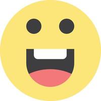 emoji's gelukkig motivatie vlak kleur icoon vector icoon banier sjabloon