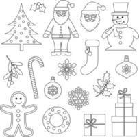 Kerstmis digitaal postzegels vector clip art
