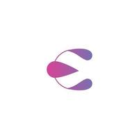 letter e logo vector