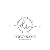 eerste dr schoonheid monogram en elegant logo ontwerp, handschrift logo van eerste handtekening, bruiloft, mode, bloemen en botanisch met creatief sjabloon. vector