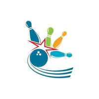 bowling icoon sjabloon vector