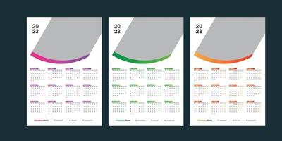 wandkalender 2023 vector