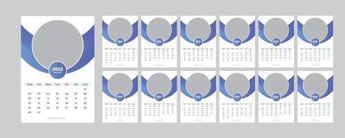 muur kalender 2023. vector