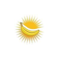 banaan icoon sjabloon vector illustratie