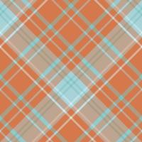 naadloos patroon in interessant oranje en water blauw kleuren voor plaid, kleding stof, textiel, kleren, tafelkleed en andere dingen. vector afbeelding. 2