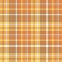 naadloos patroon in interessant geel, licht bruin, oranje en wit kleuren voor plaid, kleding stof, textiel, kleren, tafelkleed en andere dingen. vector afbeelding.