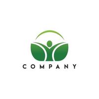 gezond ochtend- logo, plantage tuin groen logo vector