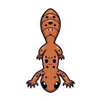 schattig luipaard gekko tekenfilm karakter vector