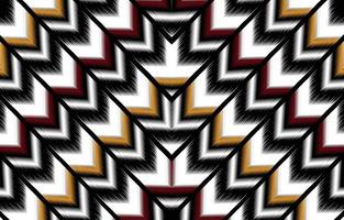 kleurrijk ikat patroon, etnisch oosters ikat naadloos kunst stijl. ontwerp voor achtergrond, tapijt, behang, kleding, inpakken, batik, kleding stof, achtergrond, sarong, en vector illustratie. borduurwerk stijl