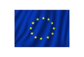 Europese unie vector vlag nationaal symbool