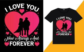 Valentijn dag t-shirt ontwerp vector
