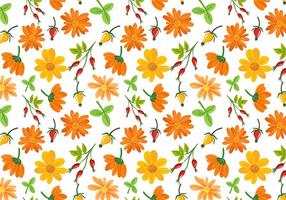 Gratis Bloemenpatroonvectoren vector