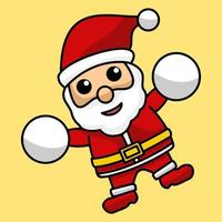 vector illustratie van de kerstman claus Aan Kerstmis evenement