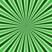 abstract retro stralen groen achtergrond. vector