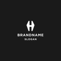 letter h logo pictogram platte ontwerpsjabloon vector