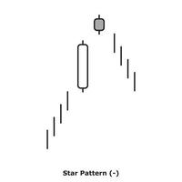 ster patroon - wit en zwart - ronde