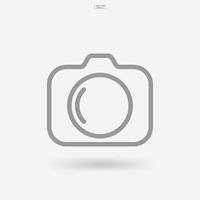 camerateken en symbool. fotopictogram of afbeeldingspictogram. vector. vector