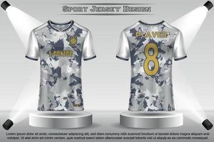 voetbal Jersey mockup Amerikaans voetbal Jersey ontwerp in de studio sublimatie voor sport t overhemd ontwerp verzameling voor racen, wielersport, gamen, motorcross vector