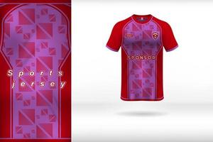 rood Purper sport- uniform Jersey ontwerp sjabloon vector