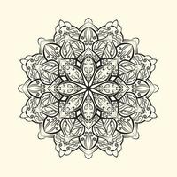 ronde helling mandala Aan wit geïsoleerd achtergrond. vector boho mandala. mandala met bloemen patronen. yoga sjabloon